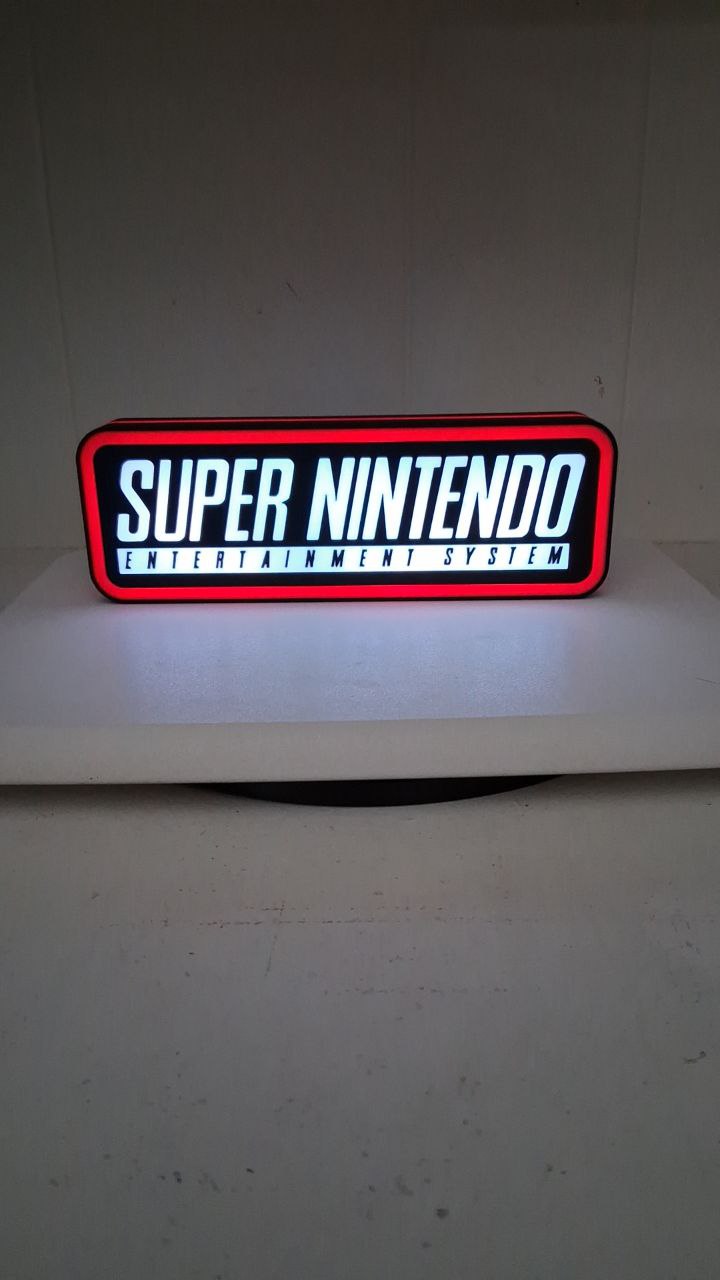 Super Nintendo LED light box – custom 3D printed – Lit Layer Creations